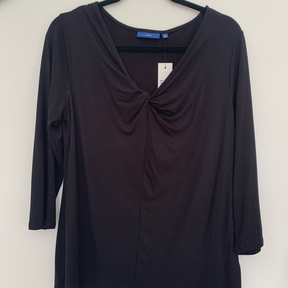 Black Apt9 Blouse (New w/ tags)